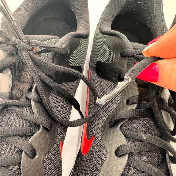 Nike Men's Black & Red Revolution 6 Next Nature Road Running Shoes Size 14 - Picture 3 of 9